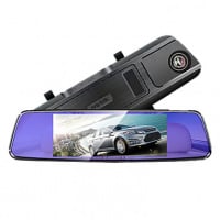 Anytek 7吋輕觸式雙鏡頭倒後鏡行車記錄儀 T77