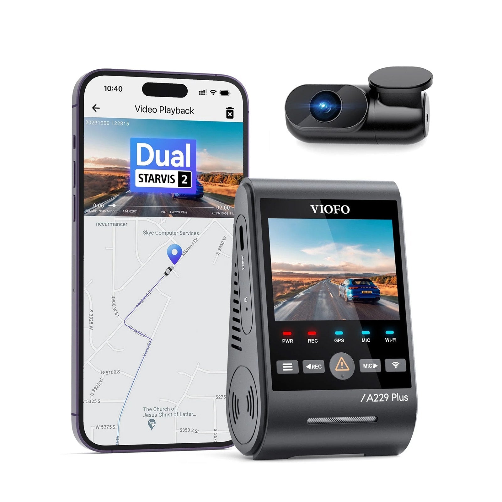 VIOFO 前後雙鏡頭行車記錄器 A229 Duo