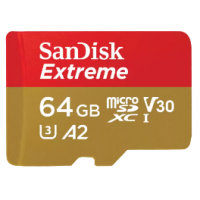 SanDisk Extreme A2 V30 U3 UHS-I microSDXC 記憶卡 64GB [R:170 W:80] (SDSQXAH-064G)