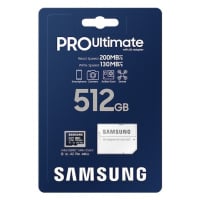 Samsung 三星 PRO Ultimate microSDXC Card UHS-I with SD Adapter 512GB [R:200 W:130] (MB-MY512S)