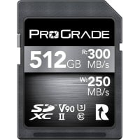 Prograde Digital V90 UHS-II SDXC 記憶卡512GB [R:300 W:250]