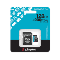 Kingston Canvas Go! Plus A2 V30 microSDXC 記憶卡 with SD Adapter 128GB [R:200 W:100] (SDCG4/128GB)