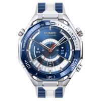 Huawei 華為 Watch Ultimate 2 蔚海藍 鋼非晶鋯液態金屬 藍白雙色氟橡膠錶帶智能手錶