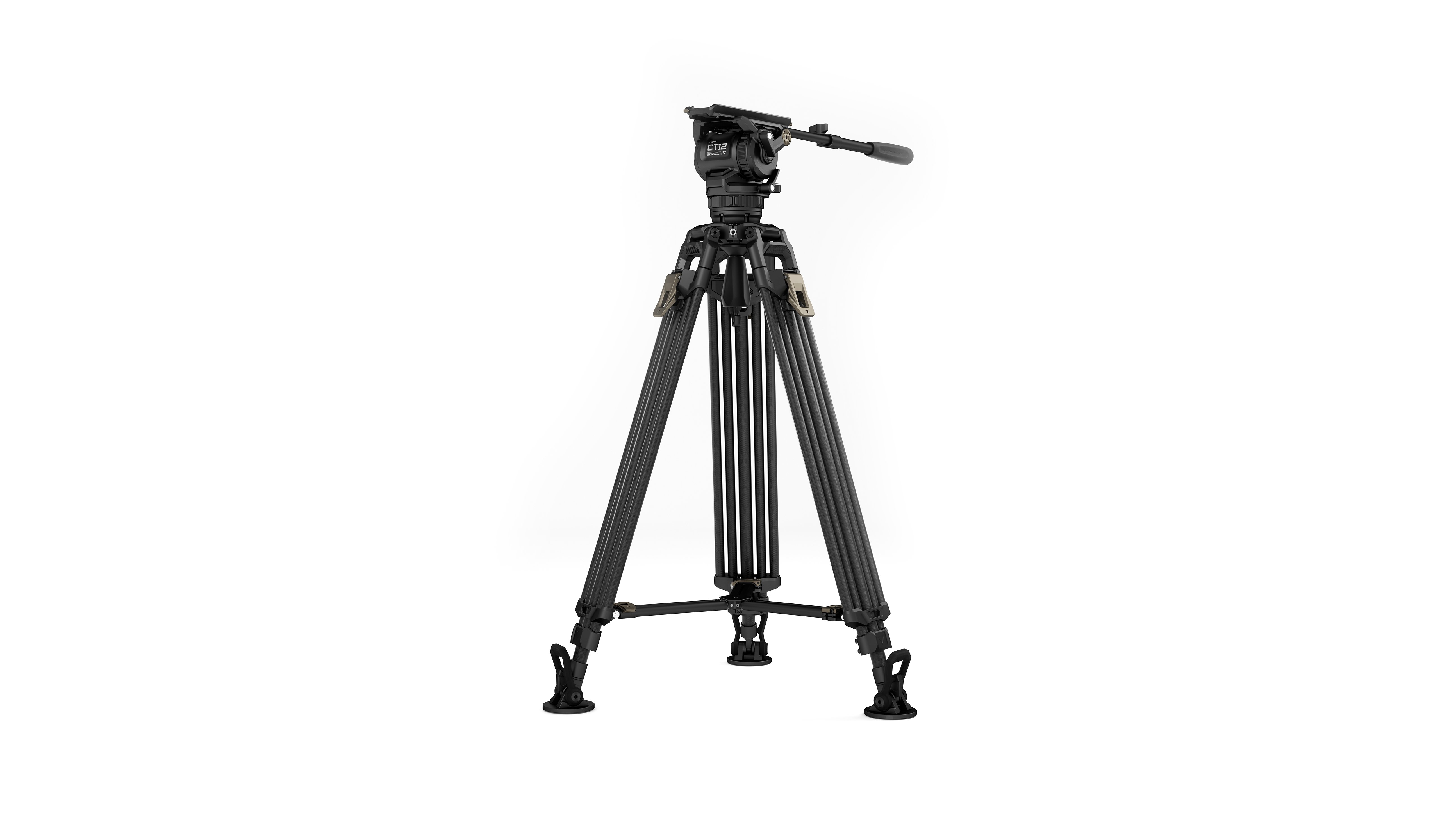 TILTA 鐵頭 CT12 75mm Cine Fluid Head with 2-Stage One Touch Carbon Fiber Tripod Legs (12kg) 2節一鍵式快開碳纖維攝錄三腳架連 75mm 油壓雲台 TT-CT12-75-SG