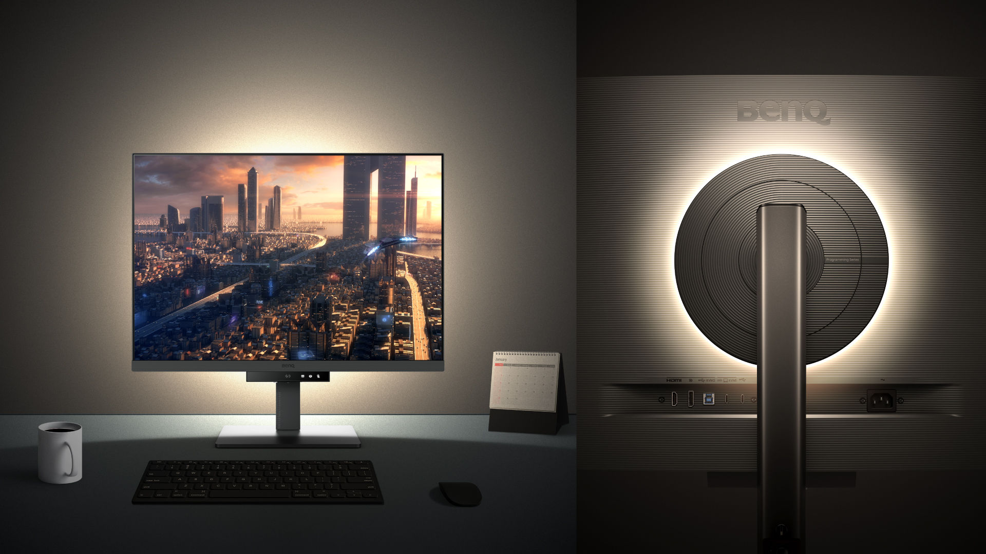 BenQ 28.2吋 4K IPS 60Hz 編程護眼螢幕 (含背光燈) RD280U