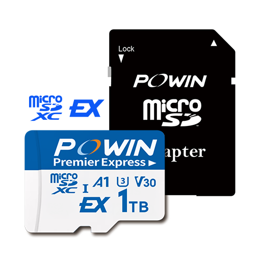 Powin Premier Express microSD Express 記憶卡 512GB [R:900 W:700]